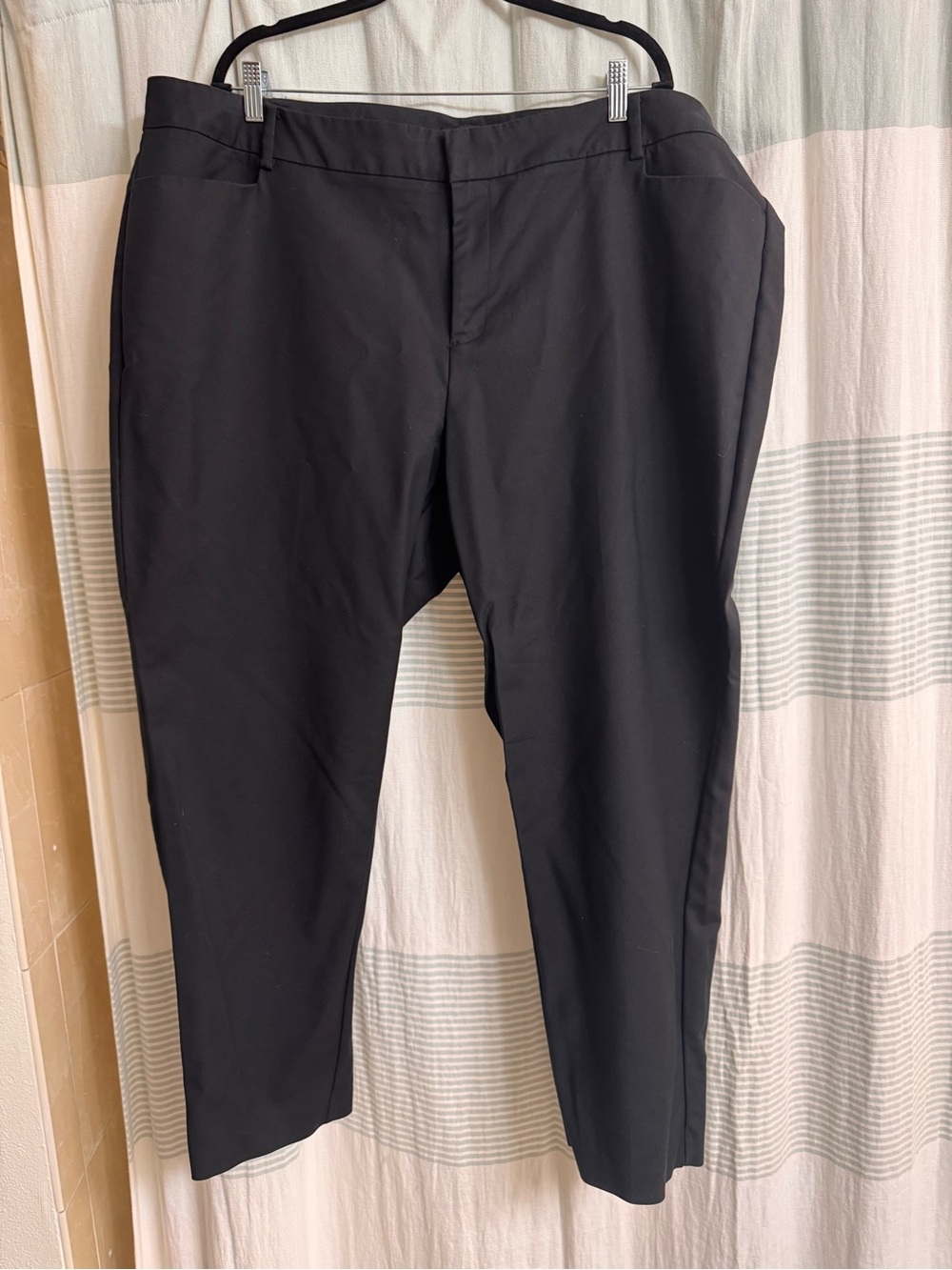 Eloquii Black Stretch Dress Pants - Sleek Straight Leg